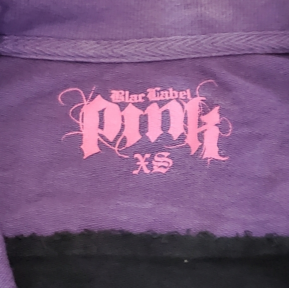 Blac Label Pink Tie Dye Zip Sweatshirt Patches XS - Picture 3 of 7